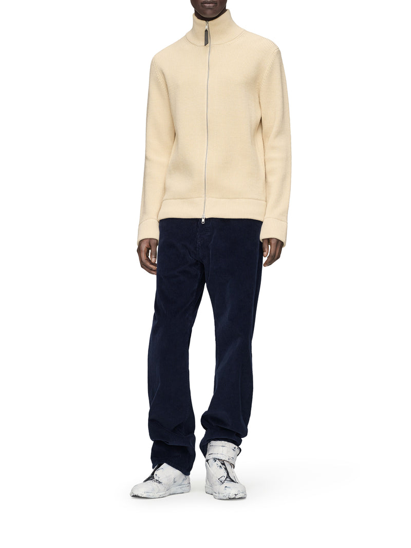 JERSEY KNIT CARDIGAN WITH ZIP