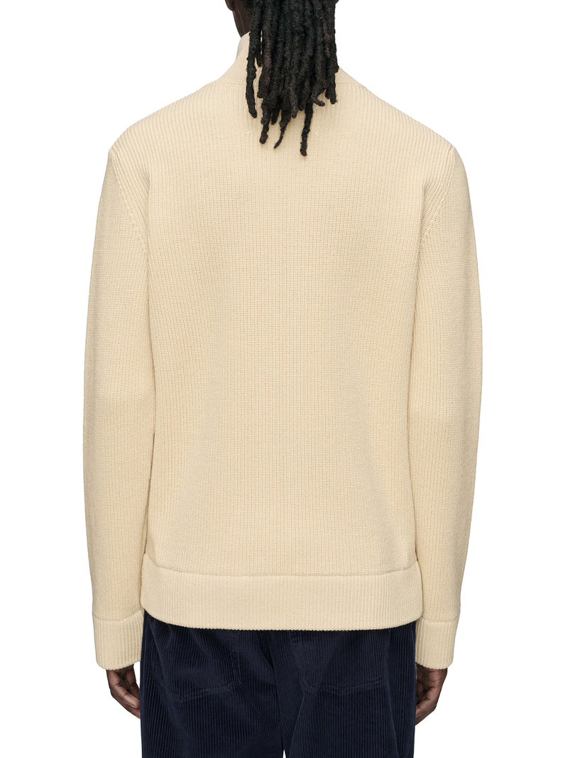 JERSEY KNIT CARDIGAN WITH ZIP