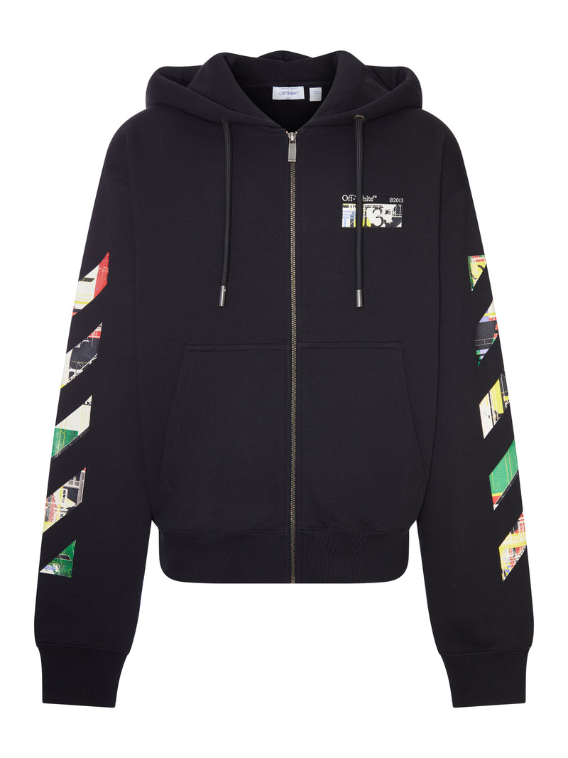 INDUSTRIAL ARROW ZIP-UP HOODIE