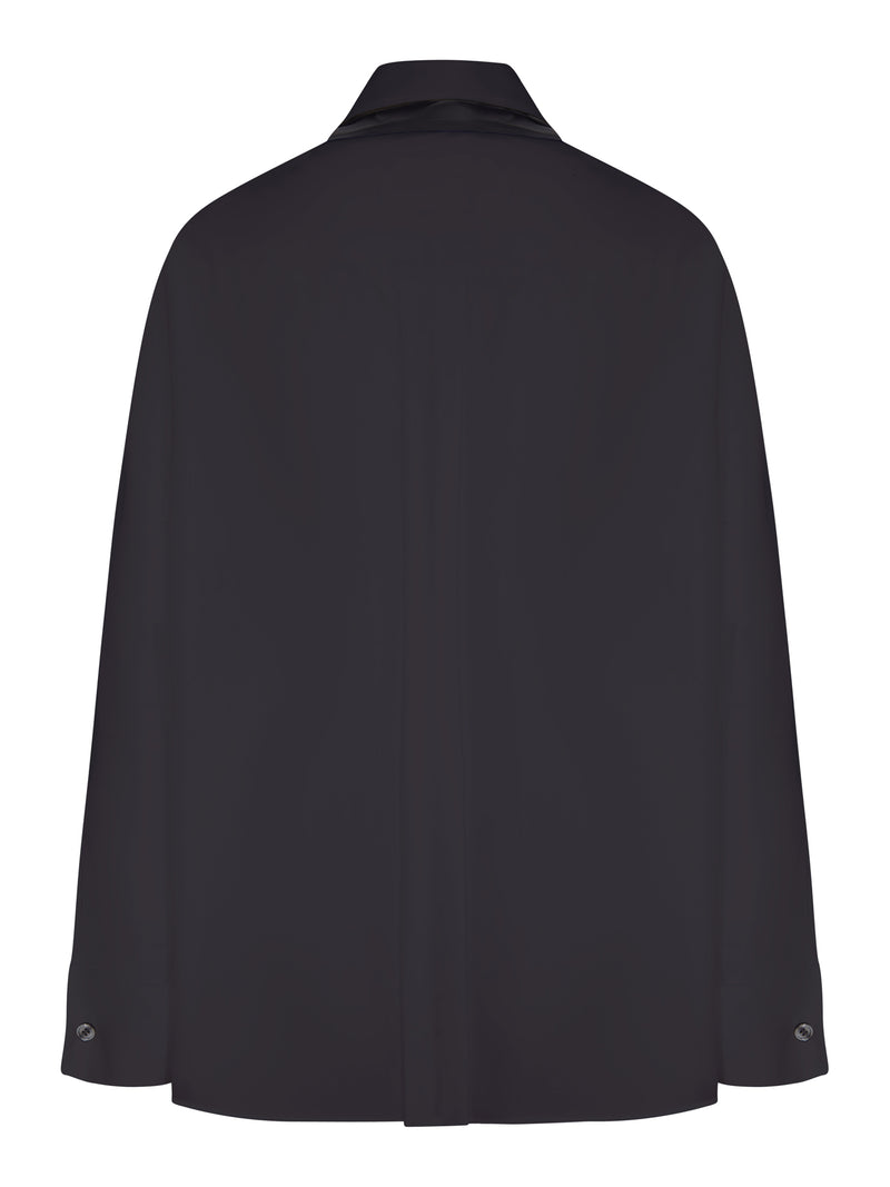 COTTON SHIRT WITH SCARF