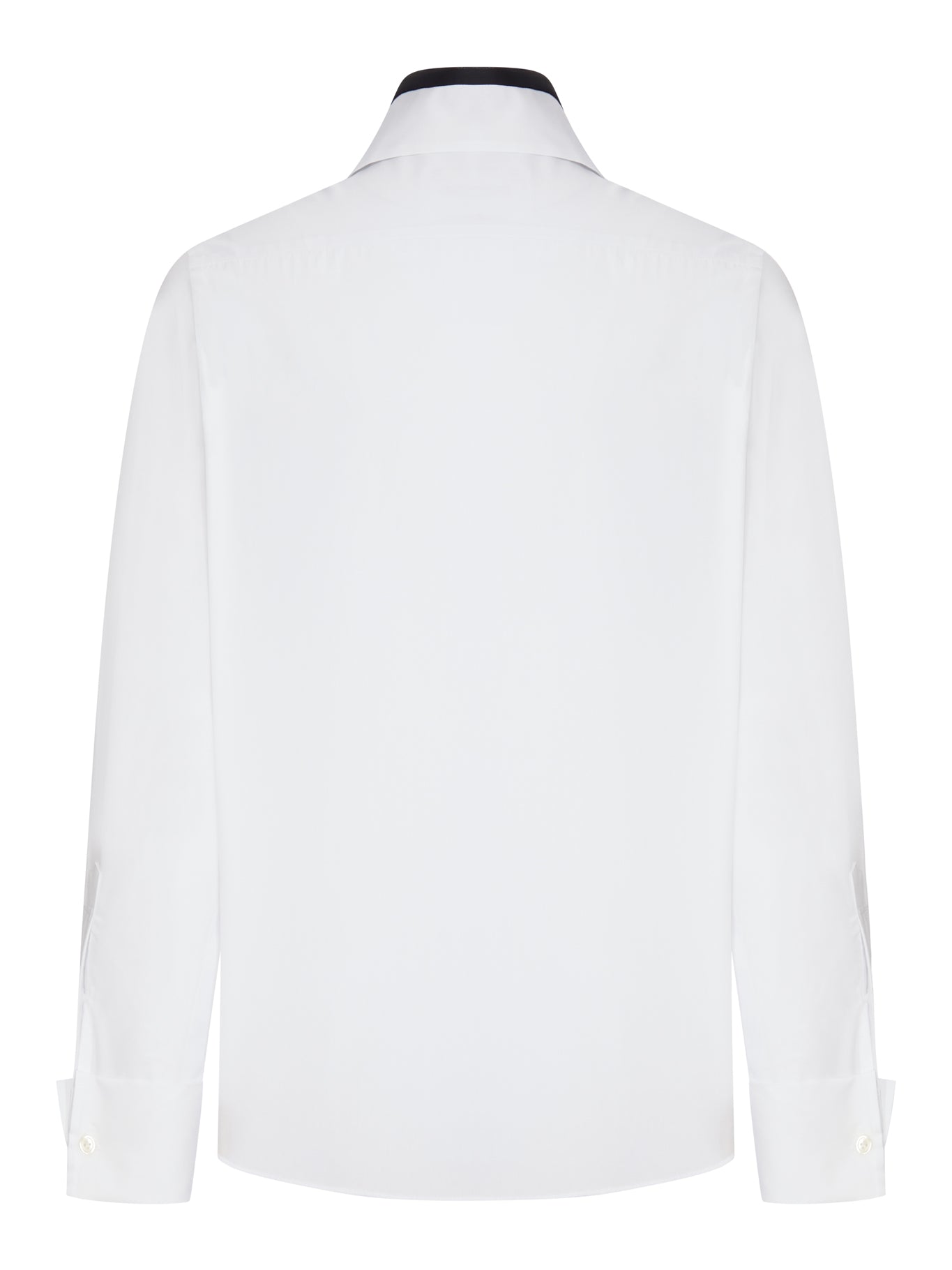 COTTON-BLEND SHIRT WITH INTEGRATED TIE