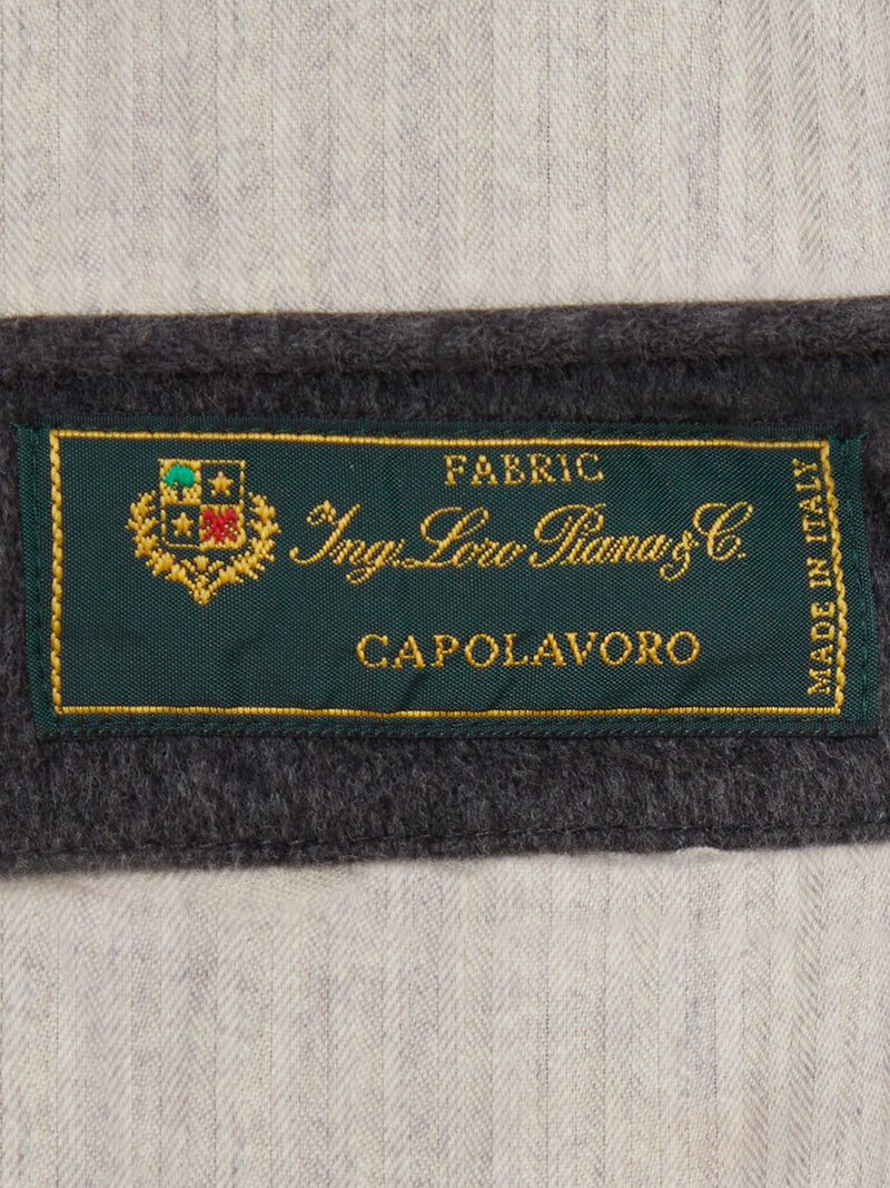 LORO PIANA FABRIC BLOUSON WITH HIGH COLLAR