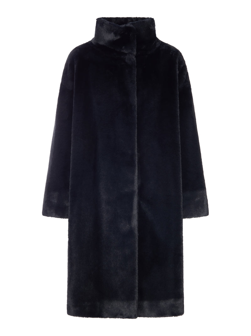 LONG FAUX FUR COAT