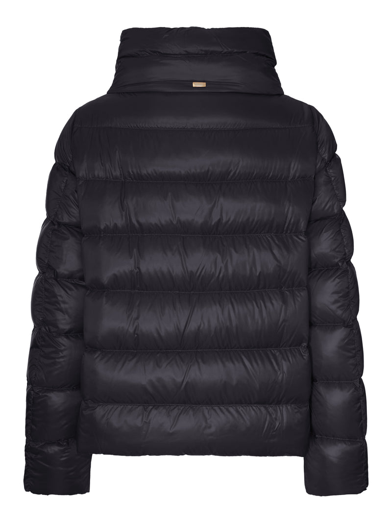 PADDED DOWN JACKET WITH A WRAP-AROUND COLLAR