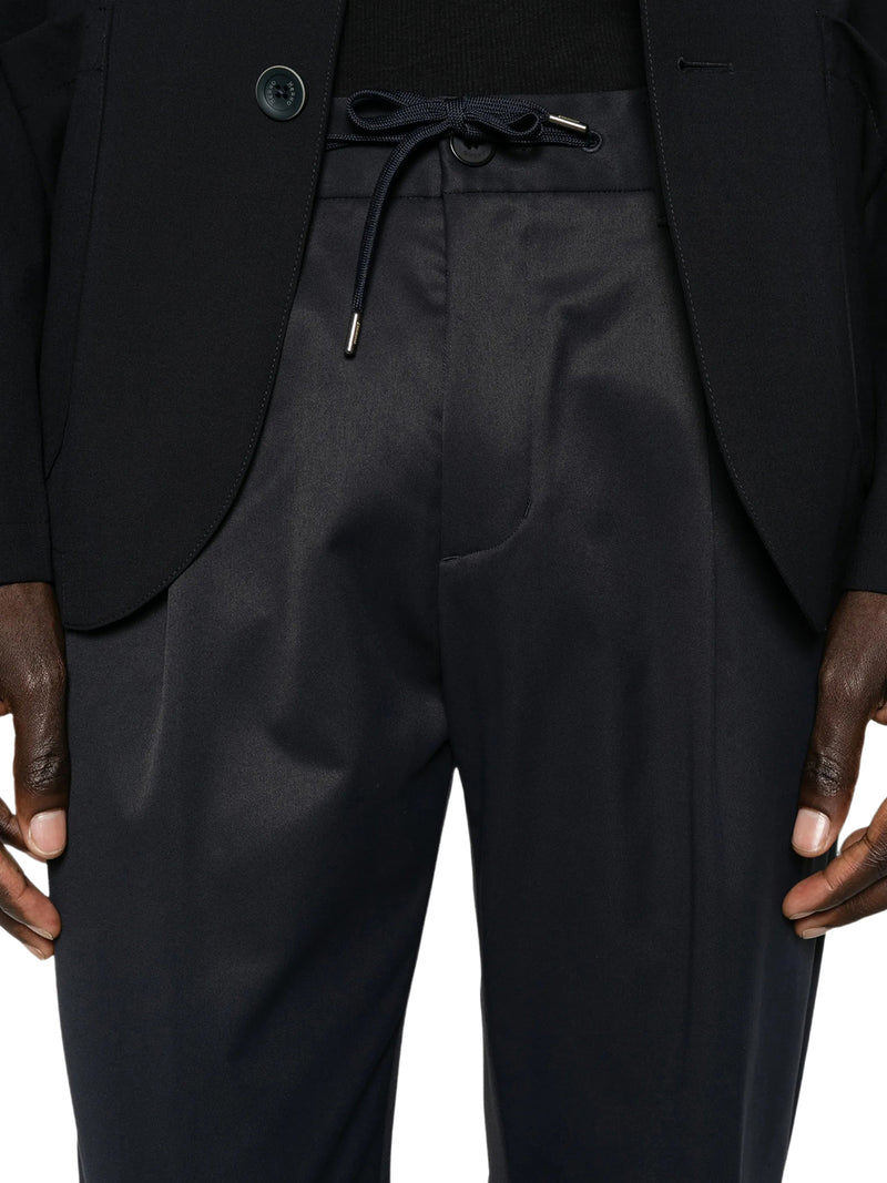 TECHNICAL FABRIC TROUSERS WITH DRAWSTRING