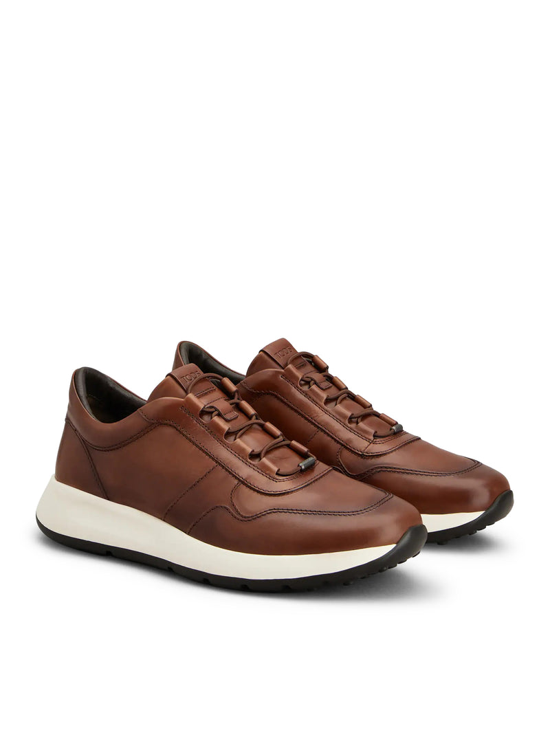 RED DOT LEATHER SNEAKERS