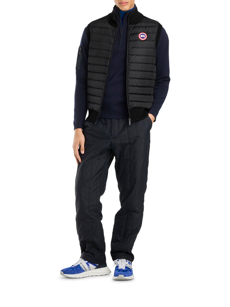 PADDED VEST WITH LOGO PATCH
