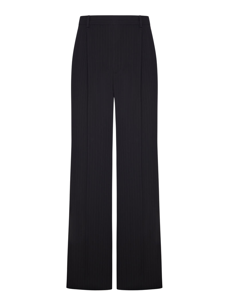 FLUID TROUSERS IN STRIPED CREPE