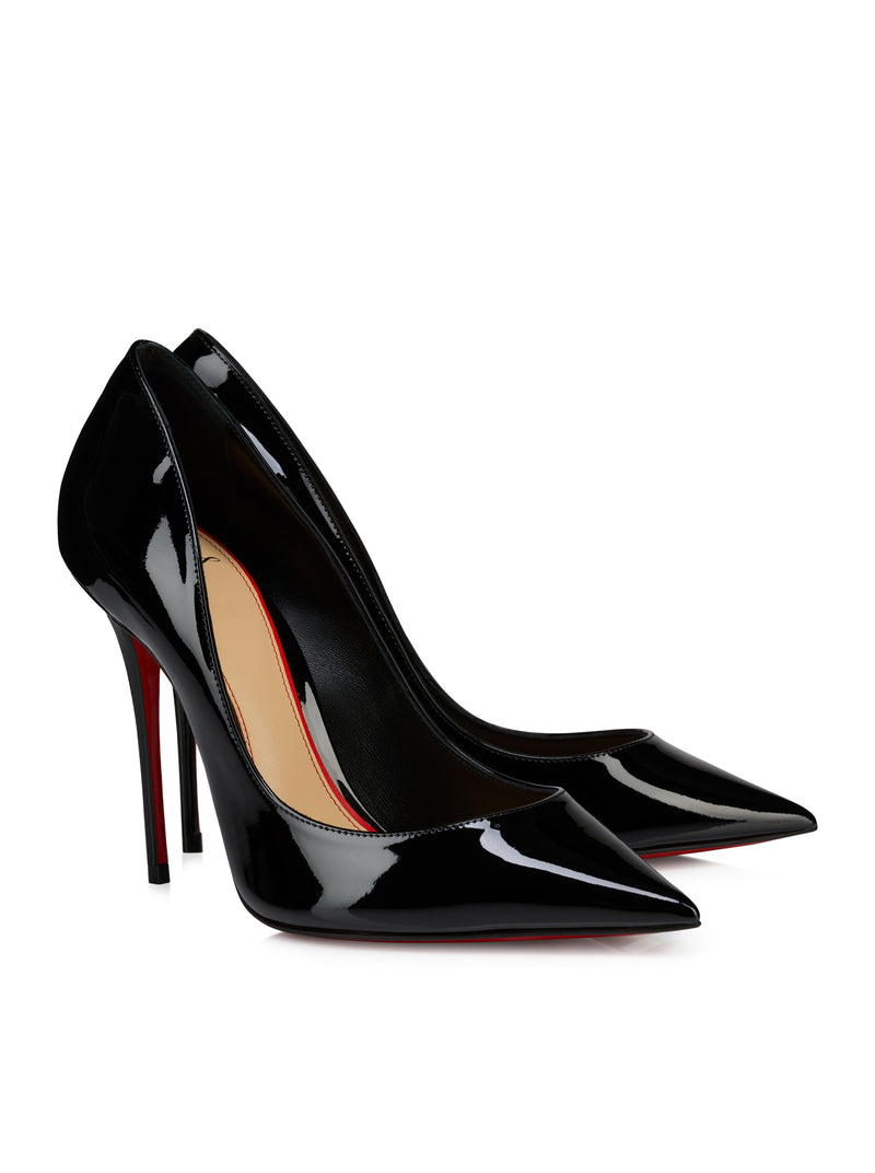 LA PIGALLE PATENT CALFSKIN PUMPS