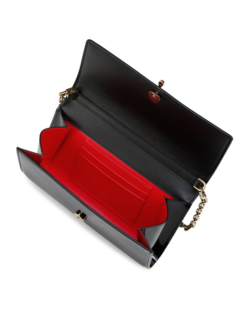 BETTINA WALLET WITH CHAIN IN PATENT CALFSKIN
