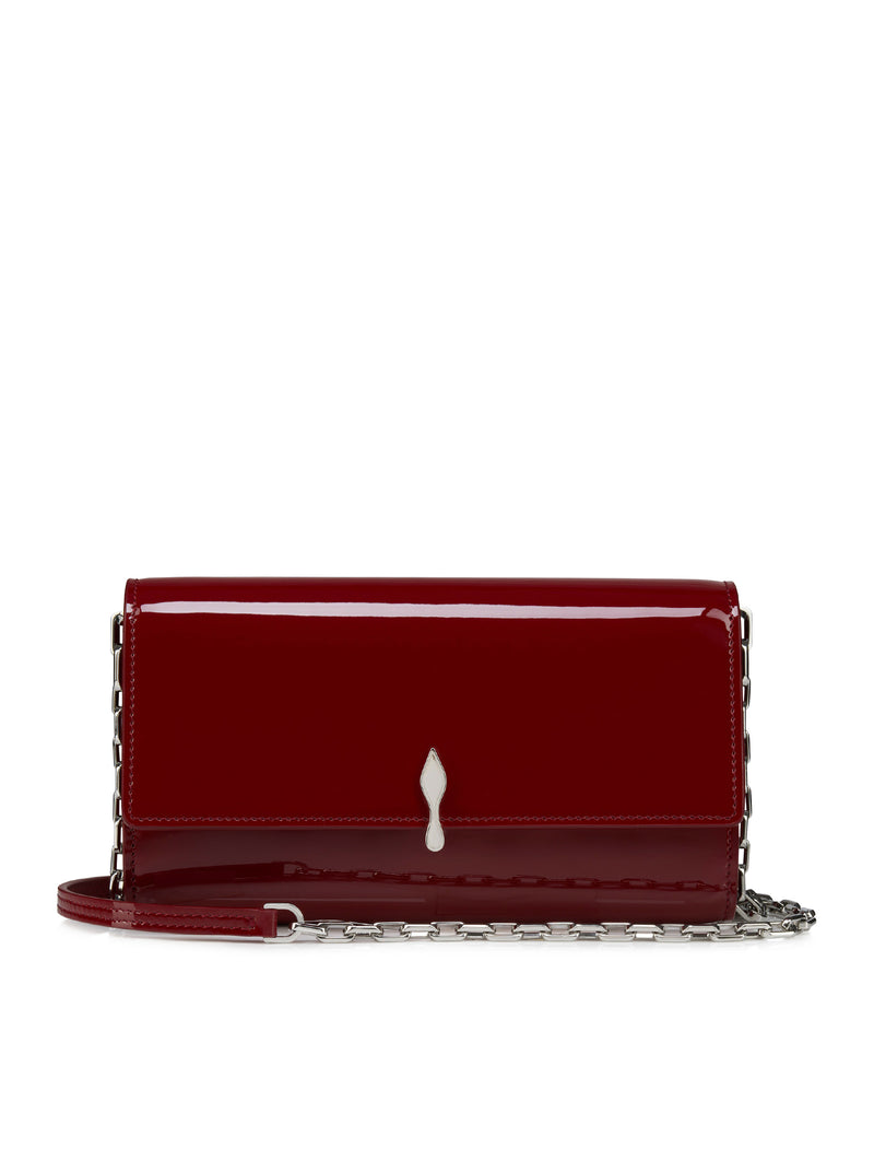 BETTINA WALLET WITH CHAIN IN PATENT CALFSKIN