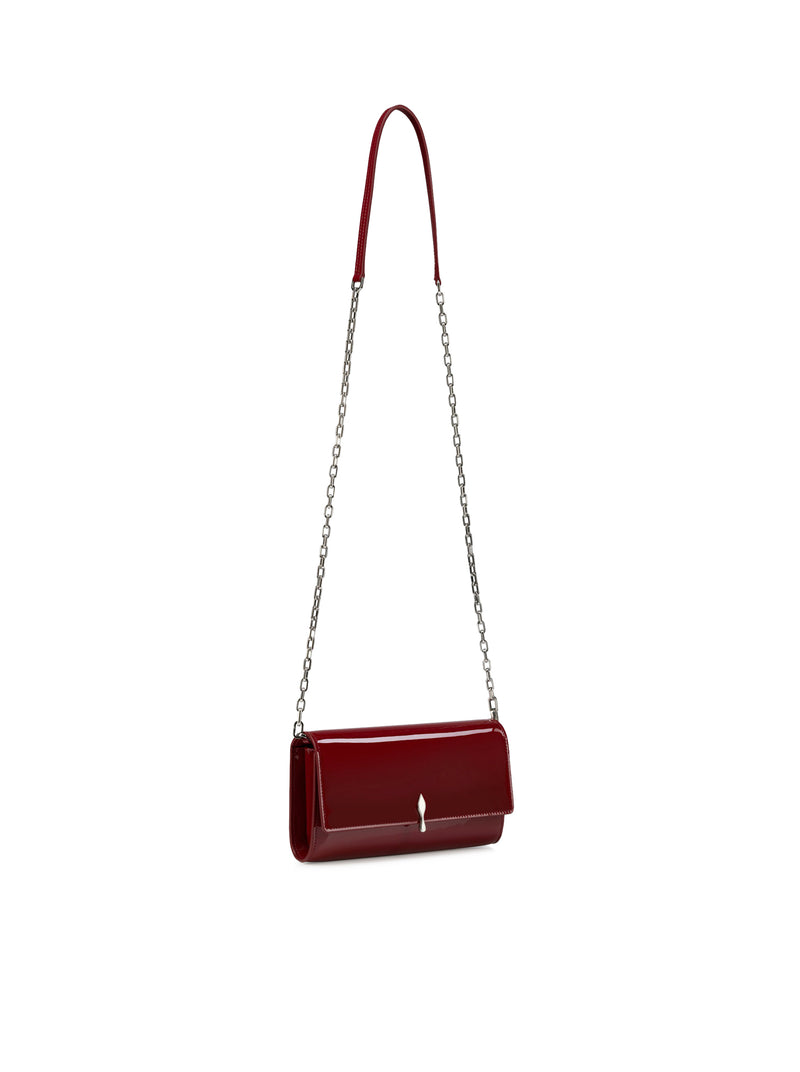 BETTINA WALLET WITH CHAIN IN PATENT CALFSKIN