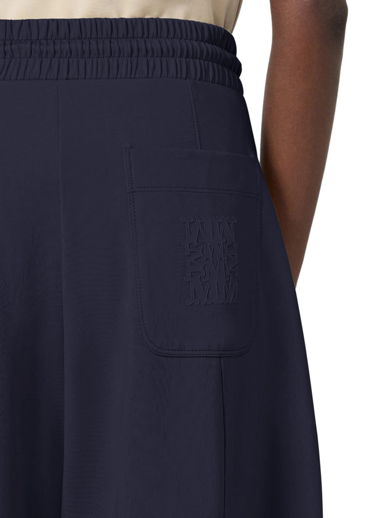 BARREL LEG PANTS IN TECHNICAL COTTON JERSEY