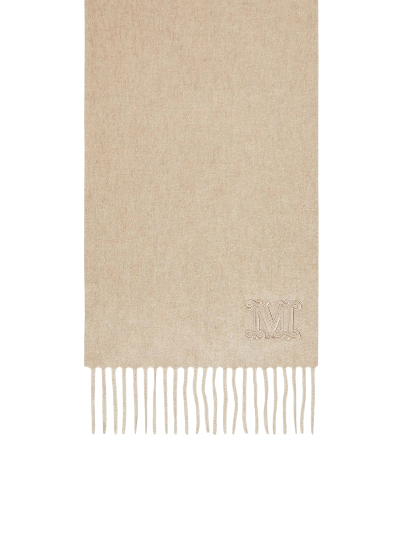 CASHMERE STOLE WITH MONOGRAM EMBROIDERY