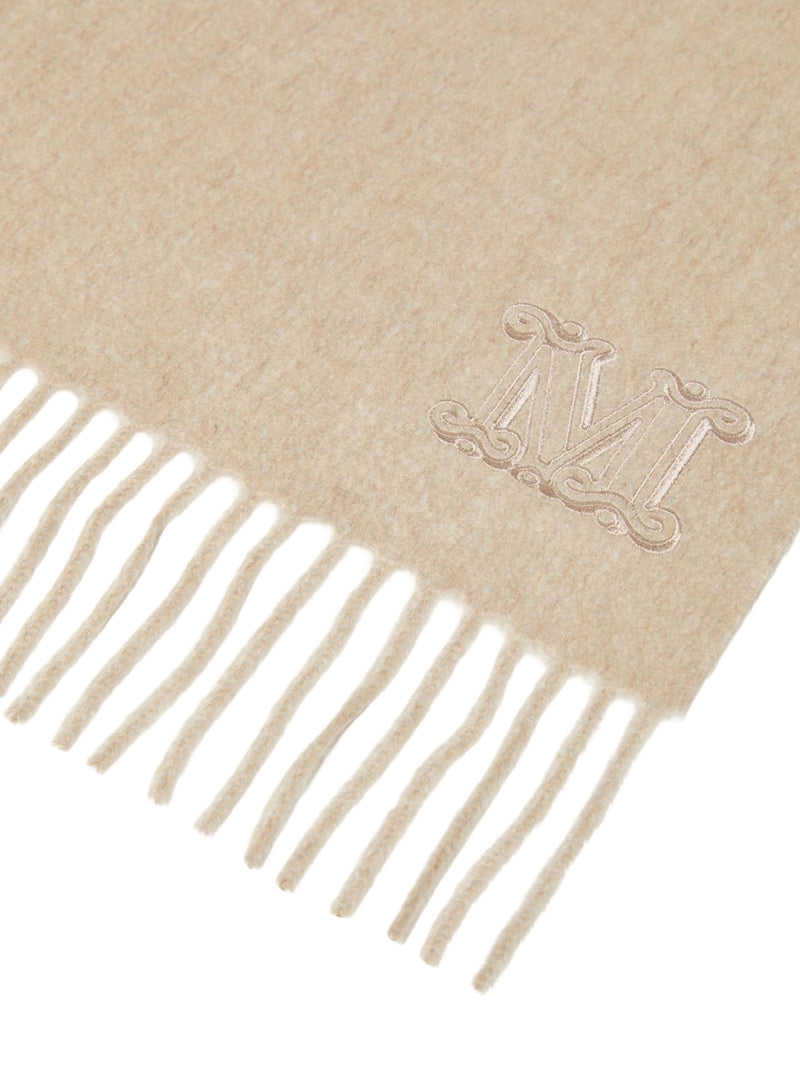 CASHMERE STOLE WITH MONOGRAM EMBROIDERY