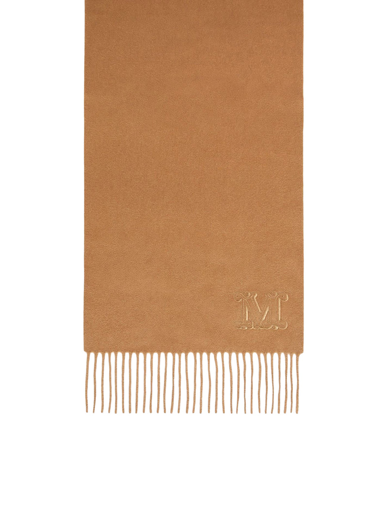 CASHMERE STOLE WITH MONOGRAM EMBROIDERY