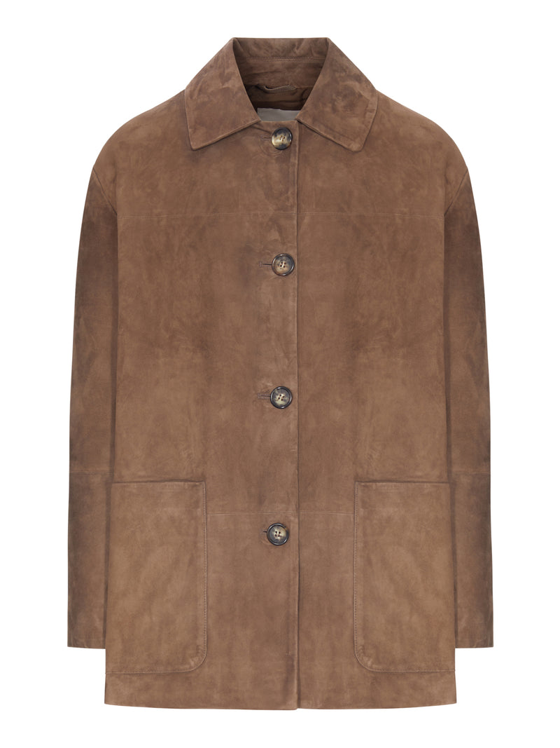 SUEDE LAMBSKIN OVERSHIRT