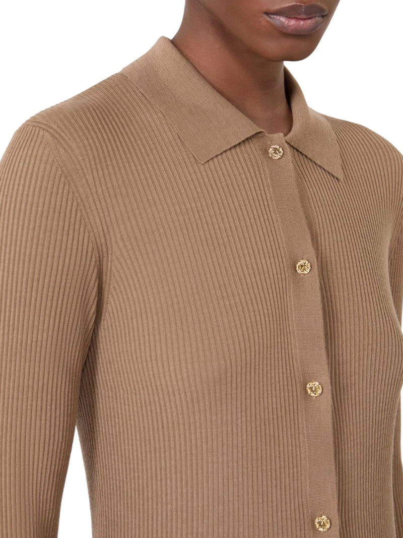 FITTED CARDIGAN IN WOOL YARN