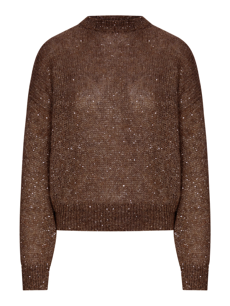 LUREX YARN SWEATER WITH SEQUINS