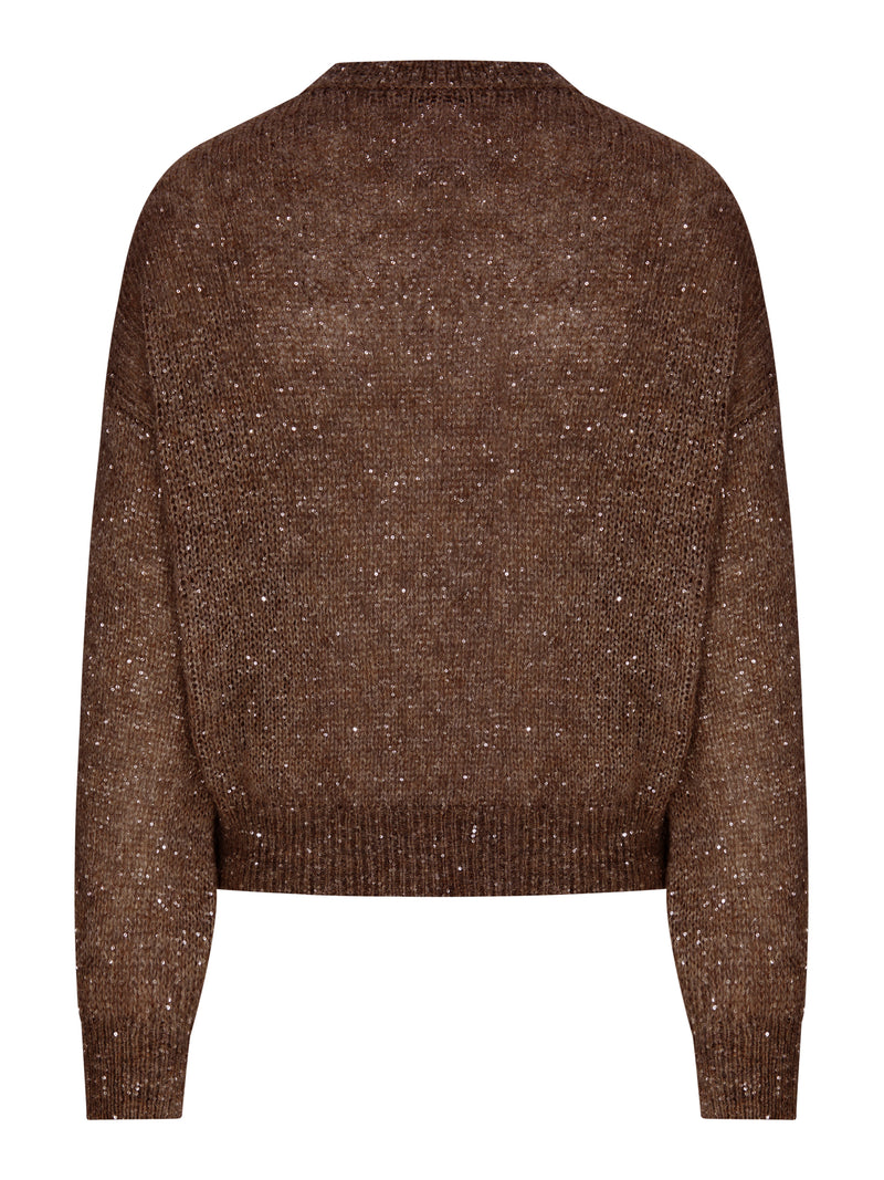 LUREX YARN SWEATER WITH SEQUINS