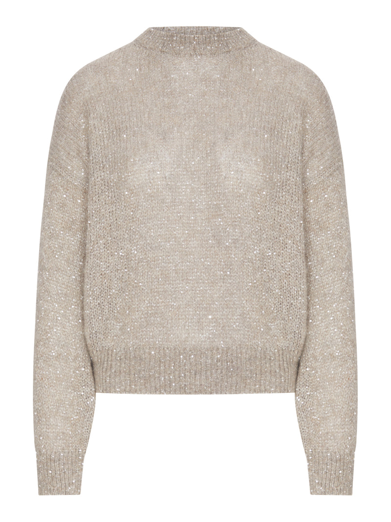 LUREX YARN SWEATER WITH SEQUINS