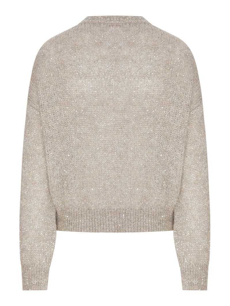 LUREX YARN SWEATER WITH SEQUINS