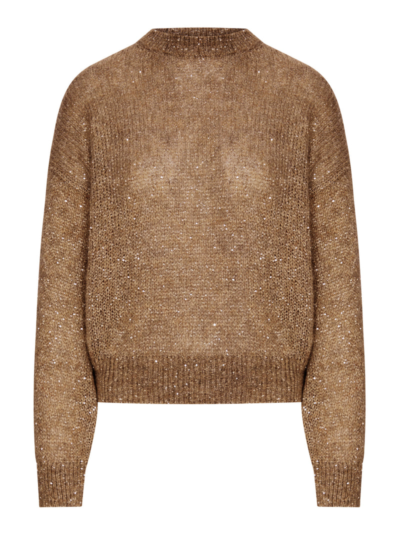 LUREX YARN SWEATER WITH SEQUINS