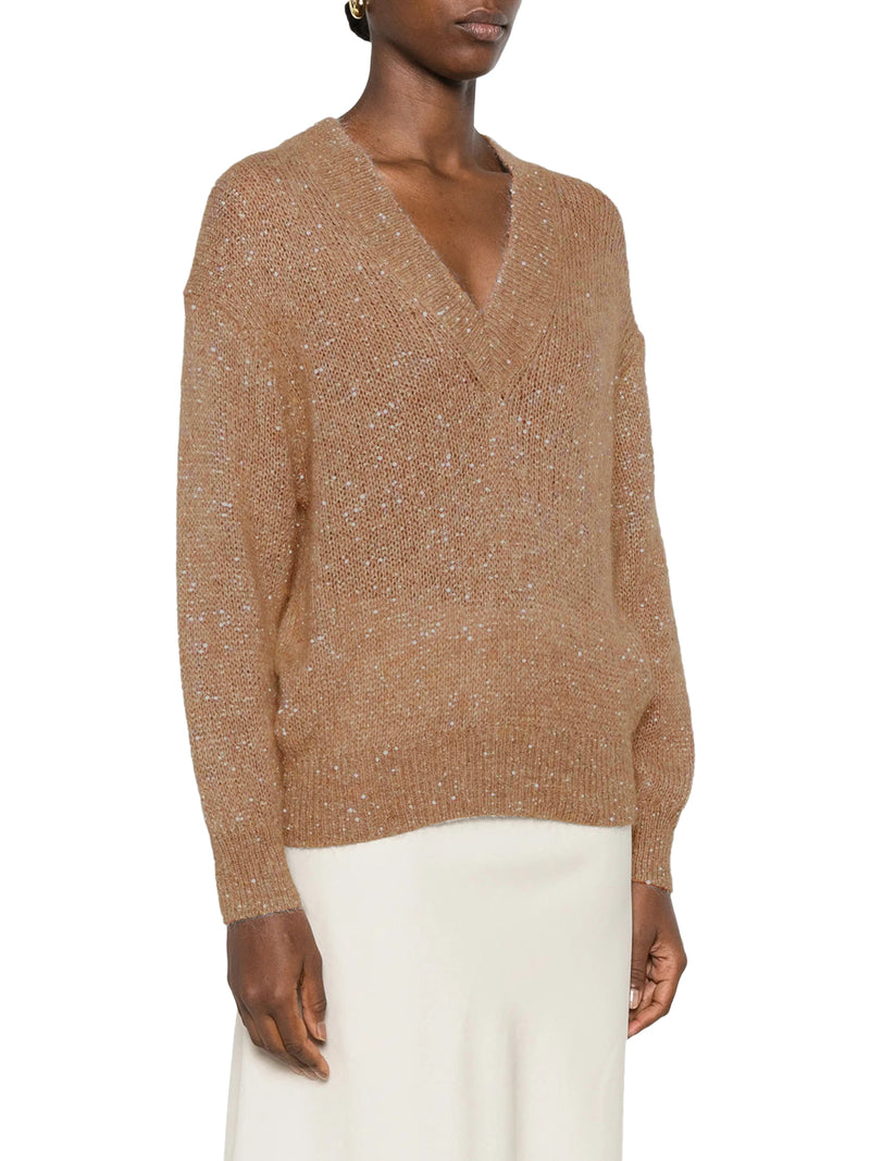 DAZZLING ENGLISH HALF RIB COTTON SWEATER