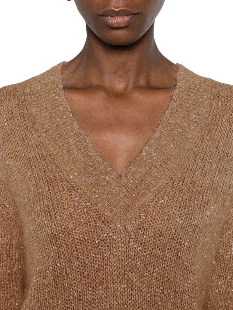 DAZZLING ENGLISH HALF RIB COTTON SWEATER