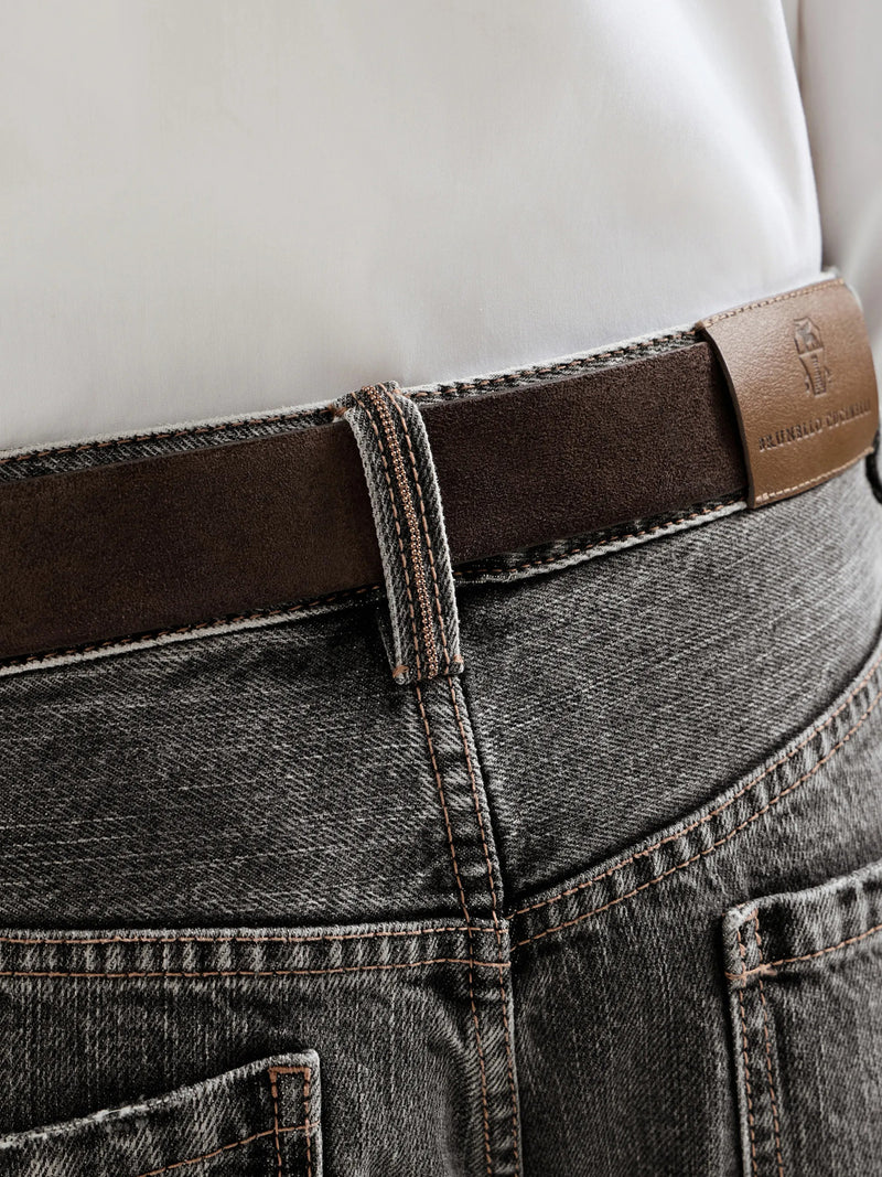 AUTHENTIC DENIM CONTEMPORARY LOOSE PANTS WITH JEWELRY PATTERN