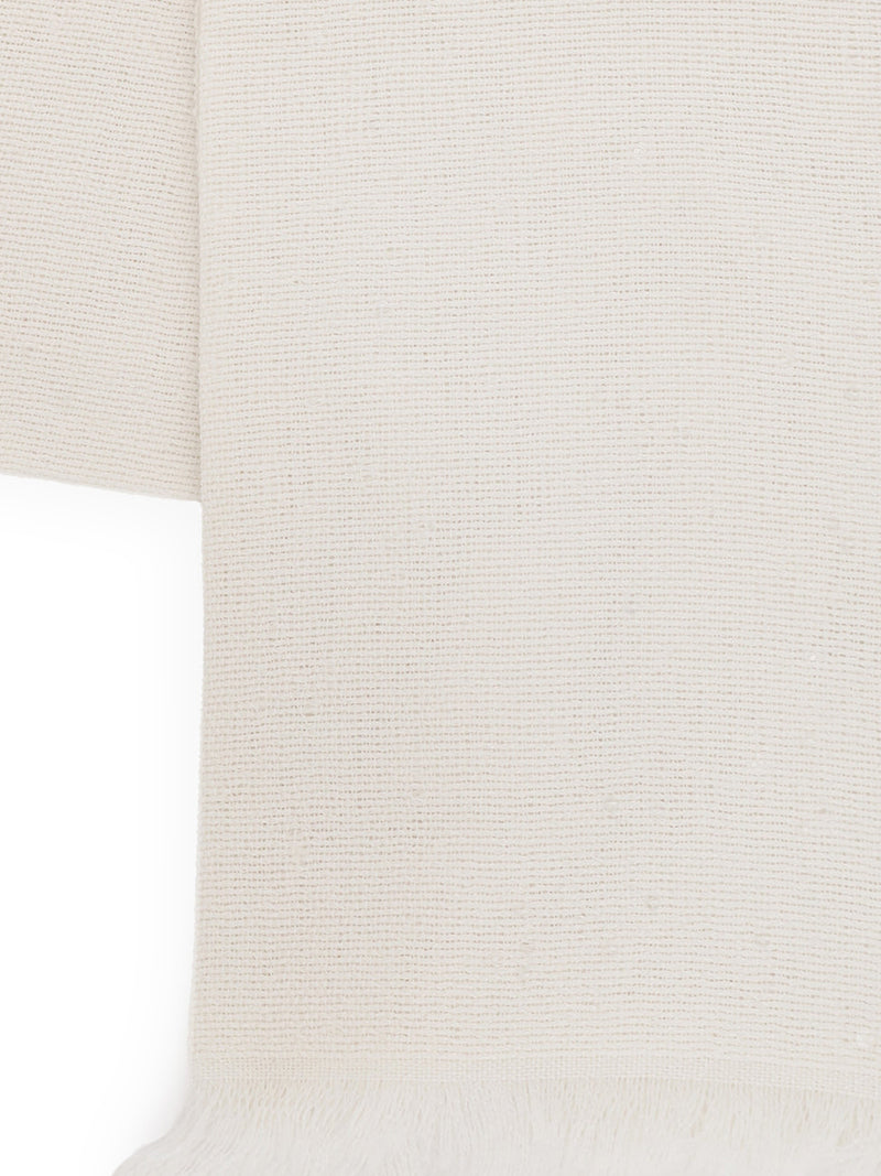CASHMERE AND SILK SCARF WITH SEQUINS