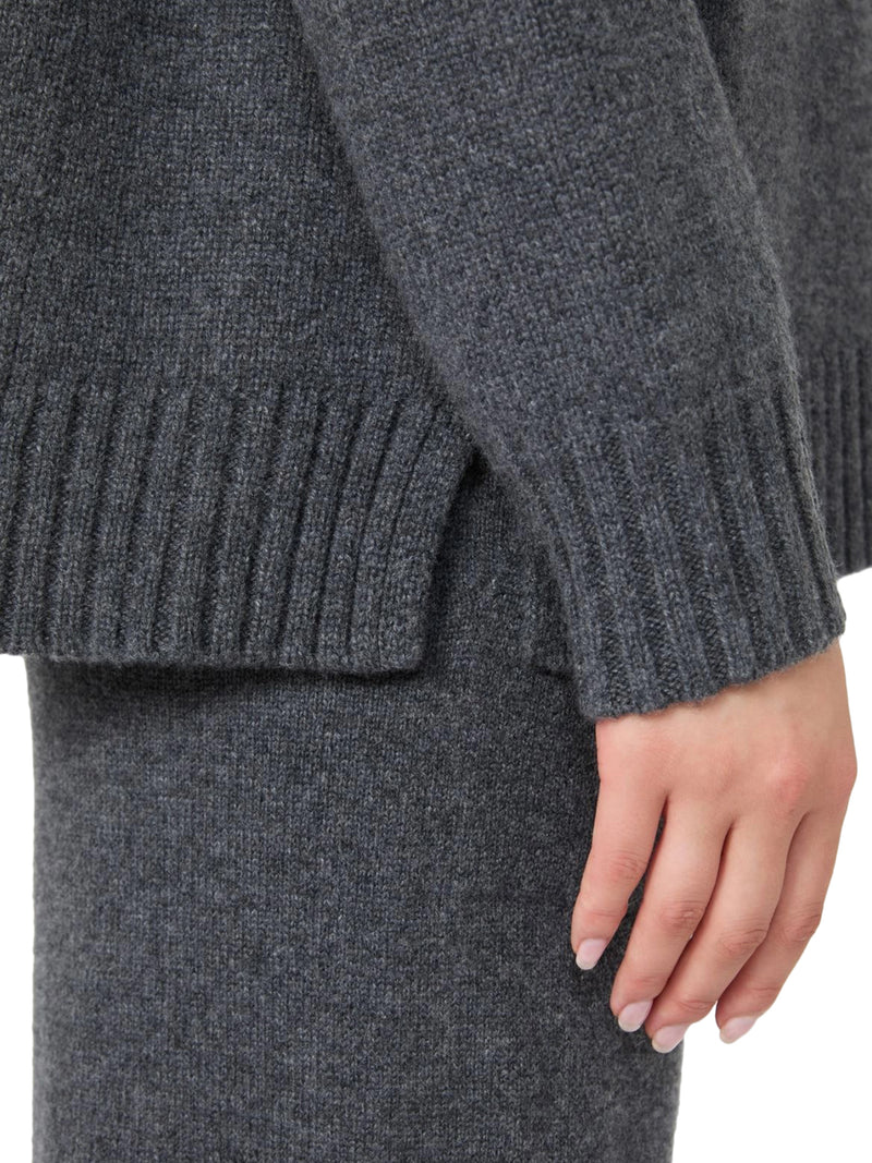 HIGH NECK SWEATER IN CASHMERE YARN
