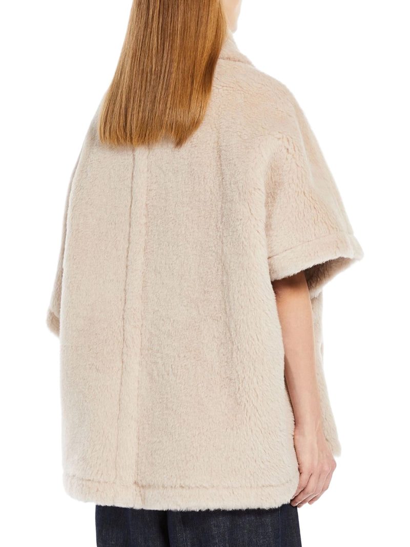 ALPACA AND WOOL BLEND TEDDY CAPE
