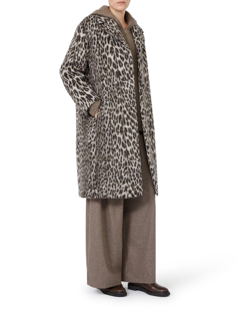 FLARED WOOL FLANNEL TROUSERS