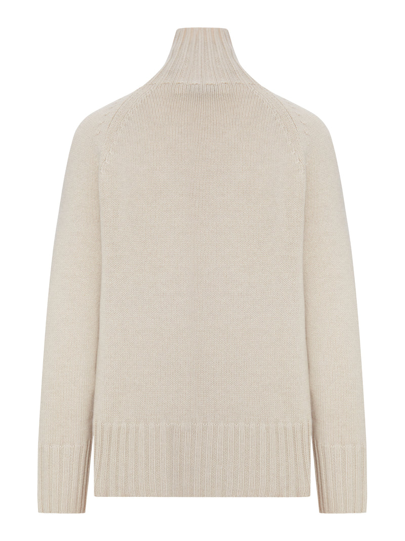 WOOL AND CASHMERE YARN TURTLENECK