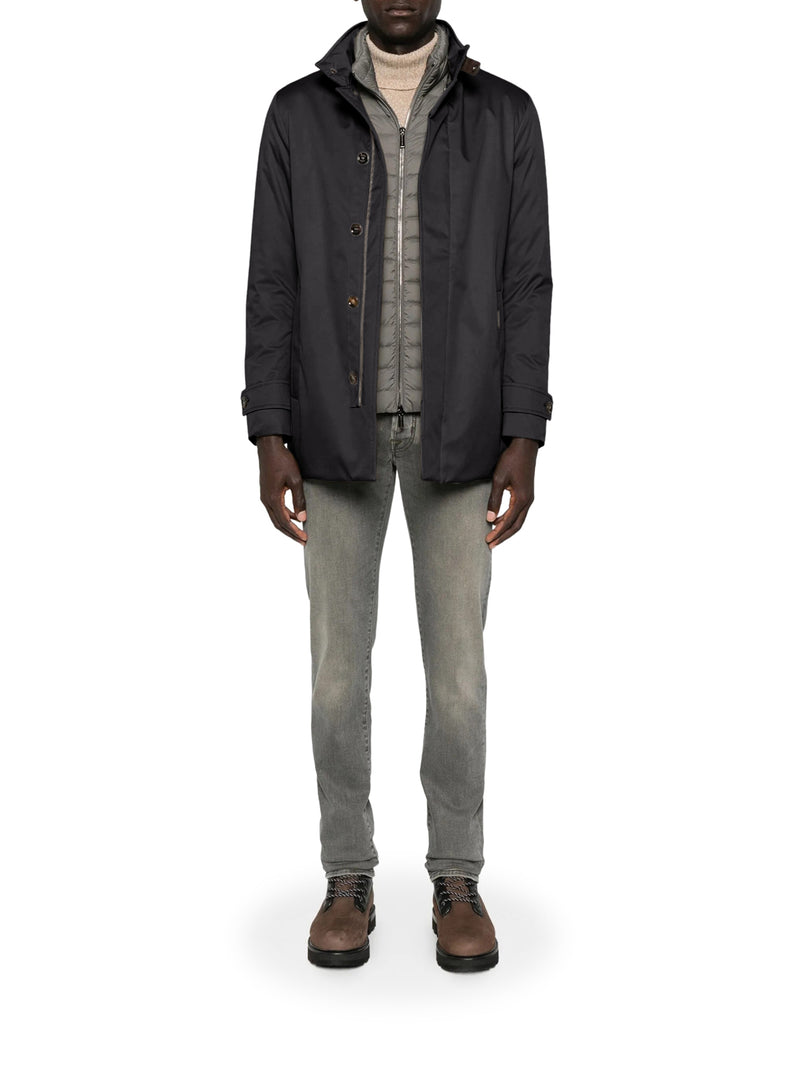 REIS-ADS JACKET IN TECHNICAL FABRIC WITH HIGH COLLAR