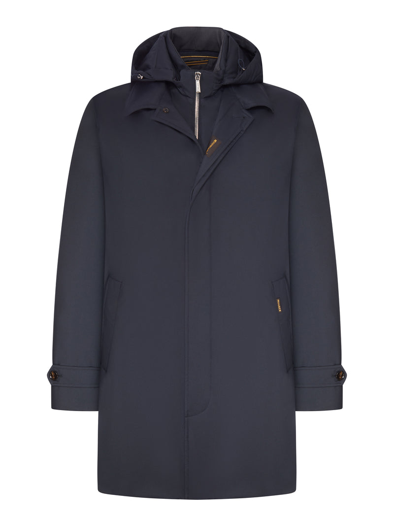 NAVY BLUE PARKA WITH HOOD