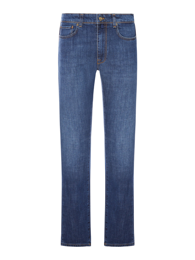 REGULAR JEANS IN MEDIUM WASH DENIM
