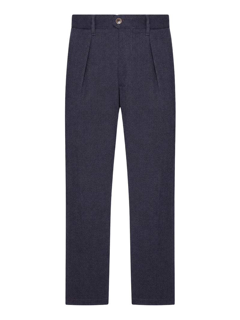 STRAIGHT-LEG TAILORED TROUSERS WITH SIDE ADJUSTERS
