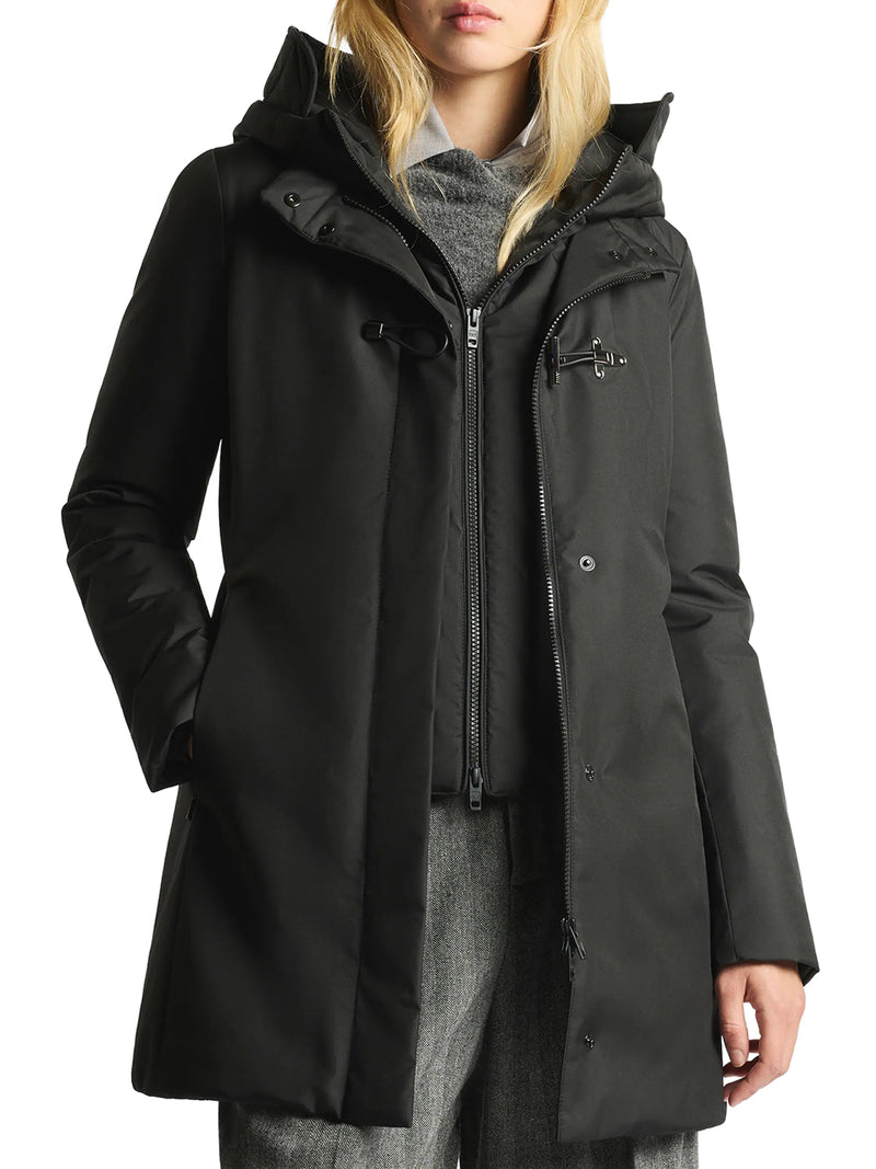 TOGGLE COAT IN TECHNICAL GABARDINE