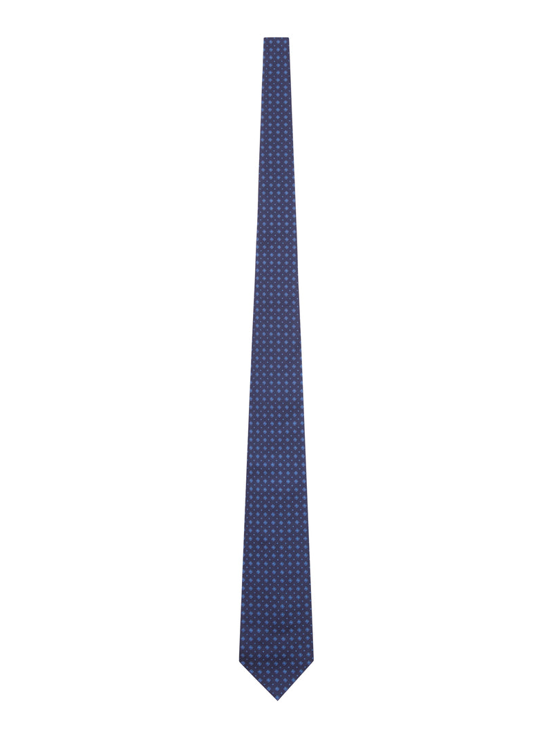 FABRIC TIE WITH MICRO GEOMETRIC PATTERN