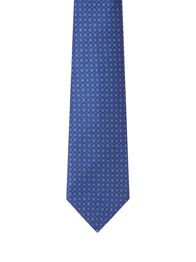 FABRIC TIE WITH MICRO GEOMETRIC PATTERN