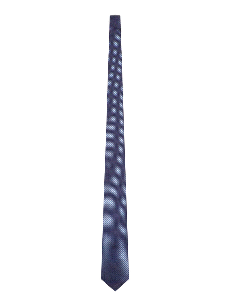 FABRIC TIE WITH MICRO GEOMETRIC PATTERN