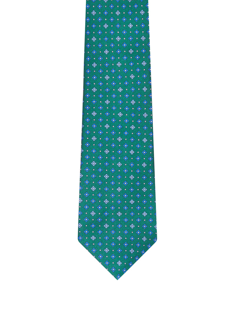 FABRIC TIE WITH MICRO GEOMETRIC PATTERN
