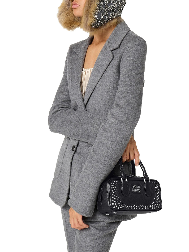 STUDDED LEATHER ARCADIE BAG
