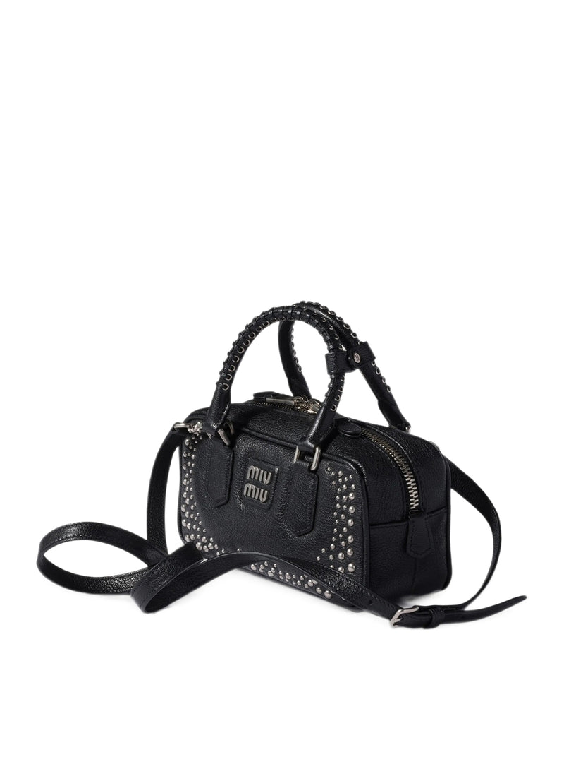 STUDDED LEATHER ARCADIE BAG