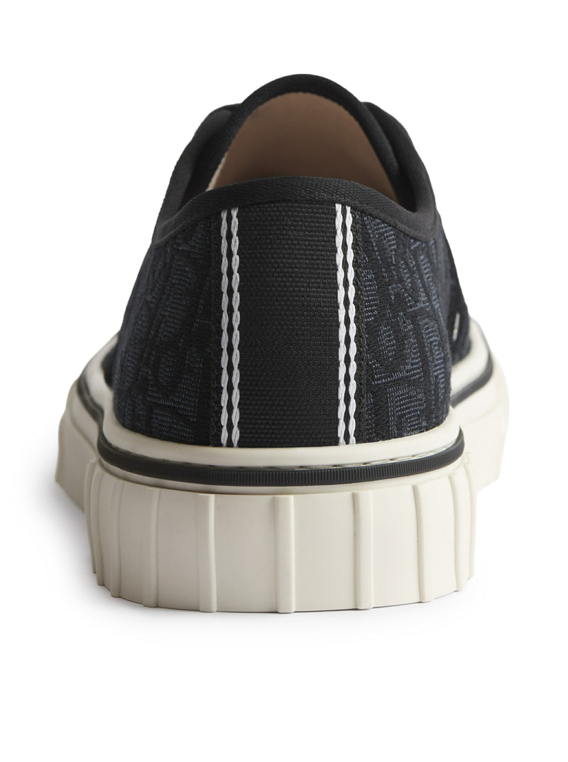 HOOPER LOW-TOP SNEAKERS IN OBLIQUE JACQUARD