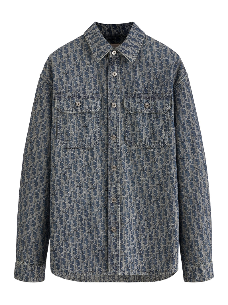 DIOR OBLIQUE DENIM SHIRT-JACKET