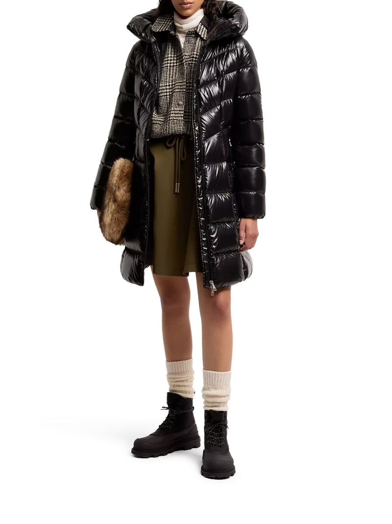MARUSSE HOODED MIDI PUFFER COAT