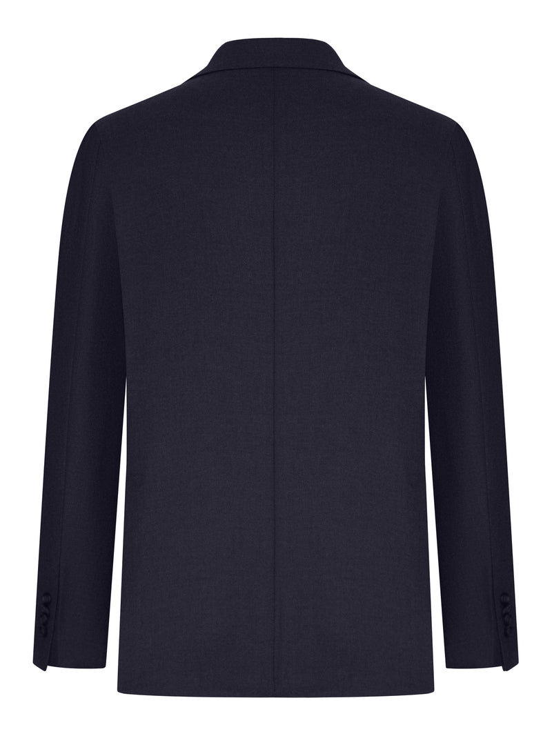 SINGLE-BREASTED WOOL AND CASHMERE BLEND JACKET